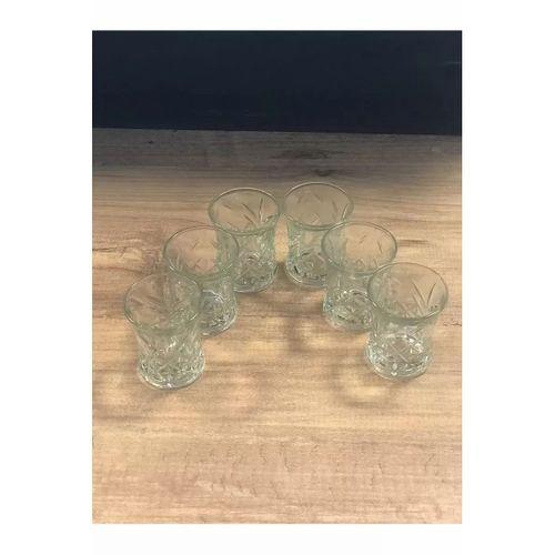 6 Lı Asya Kahve Yanı Su Bardağı Şeffaf Renk Royaleks-70279