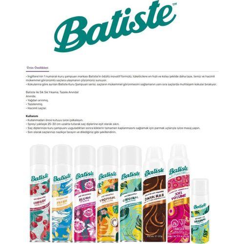 Batiste Bare Kuru Şampuan Arındırıcı Etkiyle 200 ml Normal Saçlar İçin Tazeleyici