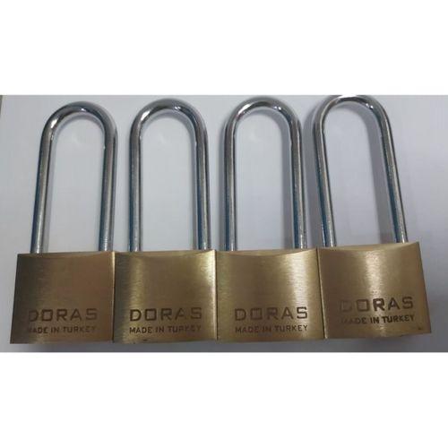Doras Ersa 4'lü Set Pas Pirinç Asma Kilit 40 Mm