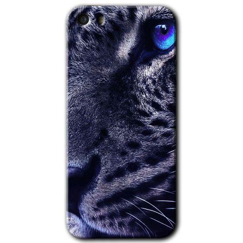 Potkal Hediye Fabrikası iPhone 5 HD Baskılı Kılıf + 9D Tam Ekran Koruyucu - Kaplan