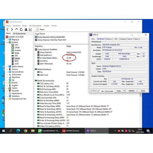 LGA 1156 ASUS P7F-X Sunucu+MasaÜstü ANAKART