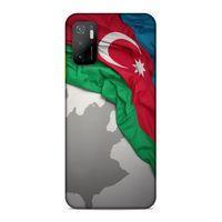 Xiaomi Poco M3 Pro Uyumlu Kılıf Azarbaijan (9) Kılıf Kumaş Bayrak
