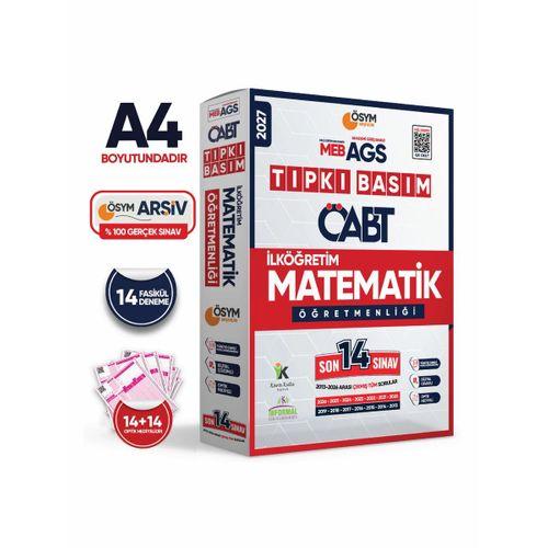 2027 MEB-AGS ÖABT İlköğretim Matematik Öğretmenliği ÖSYM Tıpkı Basım 14lü Deneme Paketi Türkiye G