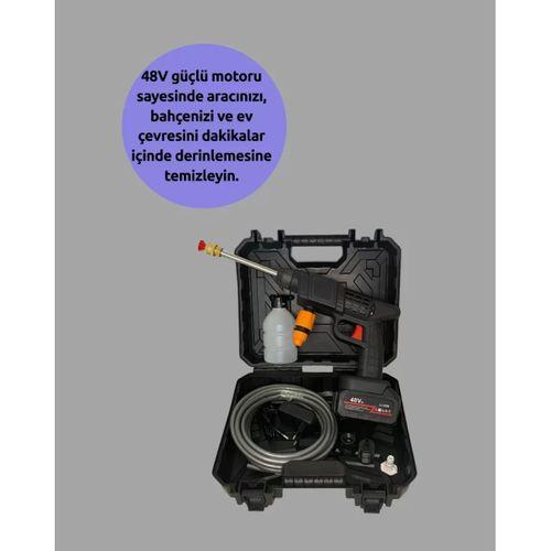 48v Şarjlı Basınçlı Yıkama Makinesi Kablosuz Su Tabancası