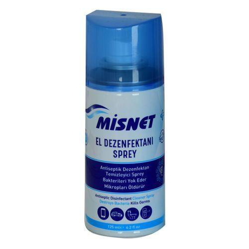 Misnet Antiseptik El Dezenfektan Temizleyici Sprey Yüzde 70 Alkollü 125 ML