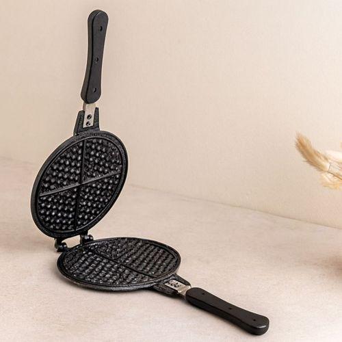 20 cm Granit Döküm Waffle Tava - Bakalit Saplı