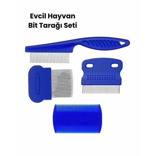 Bit, Pire Ve Tüy Temizliğine Uygun Çok Amaçlı Evcil Hayvan Tarağı Seti