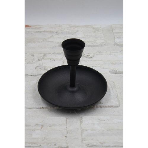 Metal Vintage Mumluk & El Şamdanı Mat Siyah Turna2623-7