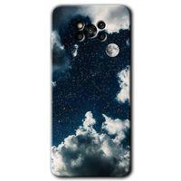 Potkal Hediye Fabrikası Poco x3 Pro Kılıf HD Desen Baskılı Arka Kapak - Gece Gökyüzü