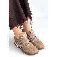 Huer Vizon Nubuk Bağcıklı Spor Ayakkabı