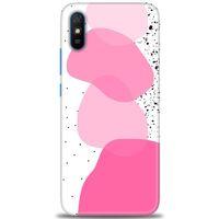 Xiaomi Redmi 9A Kılıf HD Baskılı Kılıf - Pembe Beyaz Siyah + Tam Ekran Koruyucu