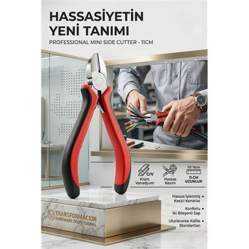 Profesyonel Krom Vanadyum Mini Yan Keski | 11cm Hassas Kesim Gücü 426977