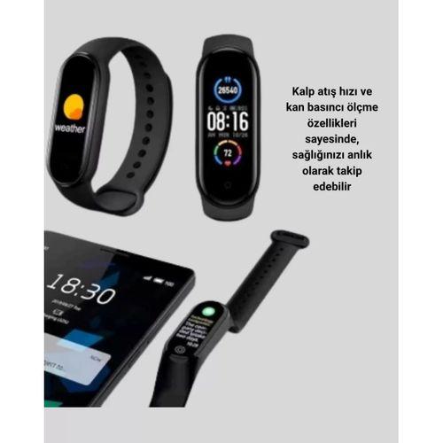 Akıllı Bileklik – Kalp Atış, Uyku Ve Adım Takibi, Ip67 Su Geçirmez