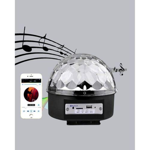 Led Disko Küresi Bluetooth Hoparlörlü Ritimle Senkronize Döner Işıklı