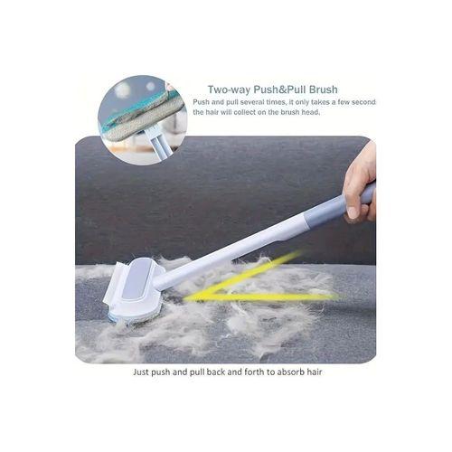 Çok Amaçlı Cam Silme Fırçası - Silikon Uçlu Çekçek - Dip Köşe Ara Temizlik Fırçası - Tüy Toplayıcı 4 in 1
