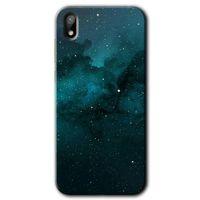 MRCİLETİSİM Huawei Y5 2019 Kılıf HD Desen Baskılı Arka Kapak + Temperli Cam - Yıldızlararası