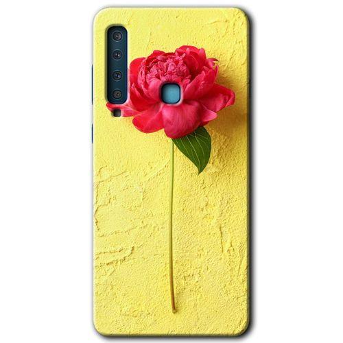 Potkal Hediye Fabrikası Samsung Galaxy A9 2018 Kılıf HD Desen Baskılı Arka Kapak - Kırmızı Gül