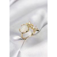 Gold Renk Kutup Yıldızı Model Kadın Yüzük