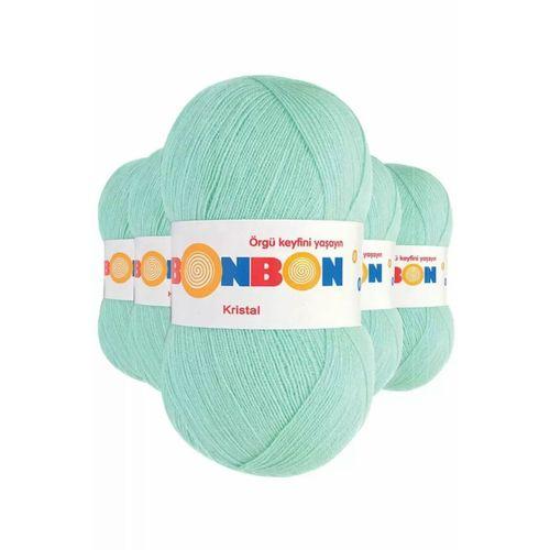 5 Adet Kristal El Örgü Lif İpi Su Yeşili 98329