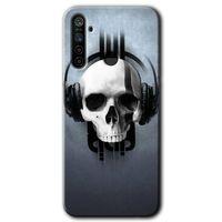 MRCİLETİSİM Realme 6i Kılıf HD Desen Baskılı Arka Kapak + Temperli Cam - Müzik Kurukafa