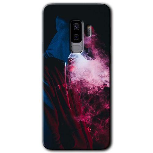 Galaxy S9 Plus Kılıf HD Desen Baskılı Arka Kapak - Smoke-Man