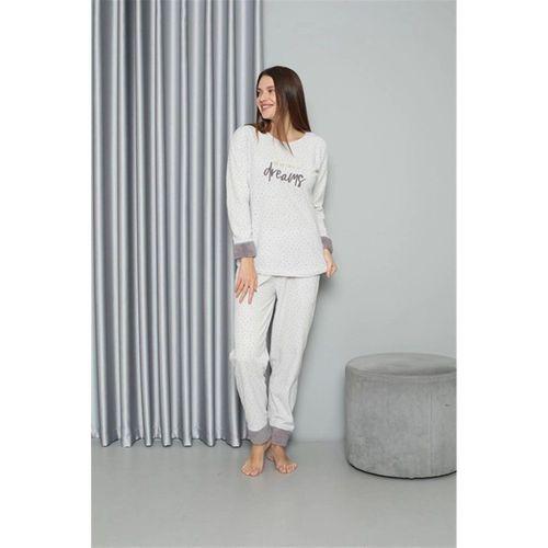 Polar Kadın Pijama Takımı Ekru