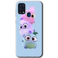 Samsung Galaxy M31 Kılıf HD Desen Baskılı Arka Kapak + Temperli Cam - Puffy