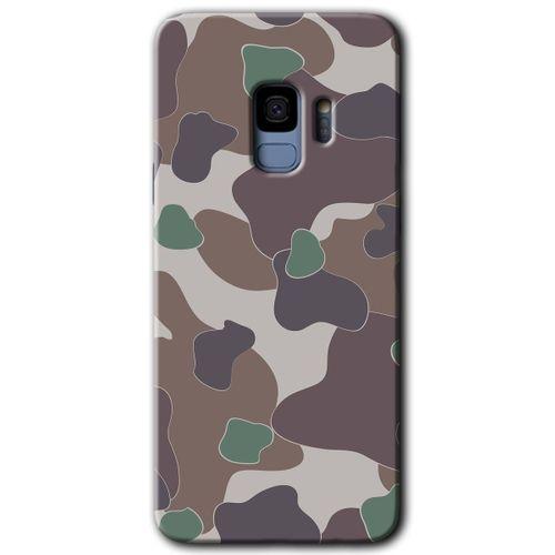 MRCİLETİSİM MRCİLETİSİM Samsung Galaxy S9 Kılıf HD Desen Baskılı Arka Kapak + Temperli Cam - Kamuflaj 11