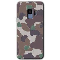 MRCİLETİSİM MRCİLETİSİM Samsung Galaxy S9 Kılıf HD Desen Baskılı Arka Kapak + Temperli Cam - Kamuflaj 11