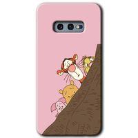 MRCİLETİSİM MRCİLETİSİM Samsung Galaxy S10e Kılıf HD Desen Baskılı Arka Kapak + Temperli Cam - Winnie the Pooh
