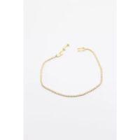 Minik Taşlı Su Yolu Bileklik - Altın