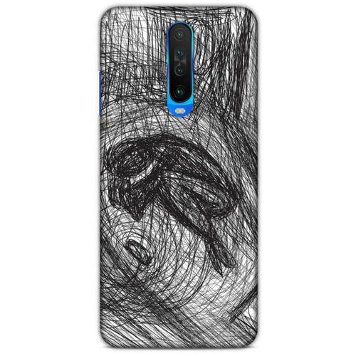 Xiaomi Redmi K30 Kılıf Depresyon (37) Silicone Cover Sarı Lacivert