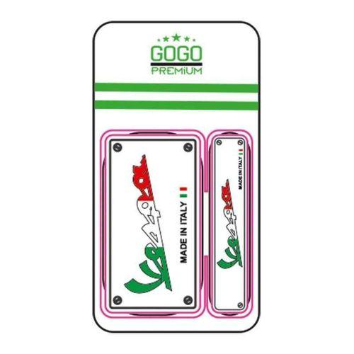 VESPA Vespa Wespa Kare 2 Li Beyaz Damla Stıcker