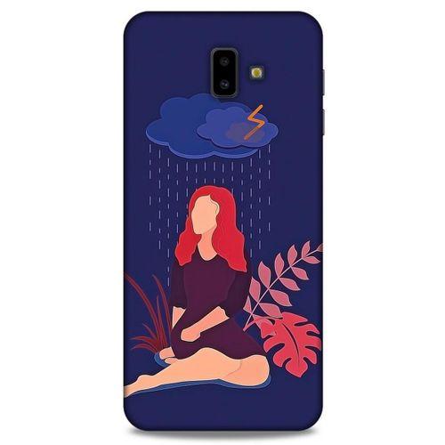 Samsung Galaxy J6 Plus Kılıf Depresyon (4) Koruma Kılıfı Açık Kahverengi