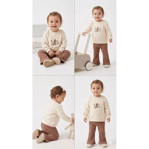 6/24 Ay İspanyol Paça Penye Bebek Takımı