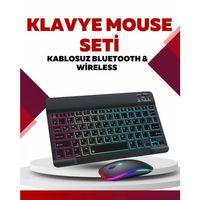 Bluetooth 5.3 Destekli Şarjlı Taşınabilir Kl.ye + Mouse Kombinasyonu