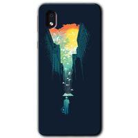 Samsung Galaxy A01 Core Kılıf Baskılı Kapak - City Bird Sky +Tam Ekran Koruyucu