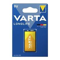 Varta Longlife Power Alkalin 9 Volt Pil Tekli