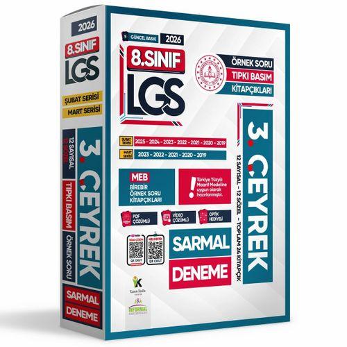 2026 8 Sınıf LGS 3  ÇEYREK Şubat-Mart Ayı MEB Örnek Soru Tıpkı Basım Sarmal Deneme Paketi Çözümlü
