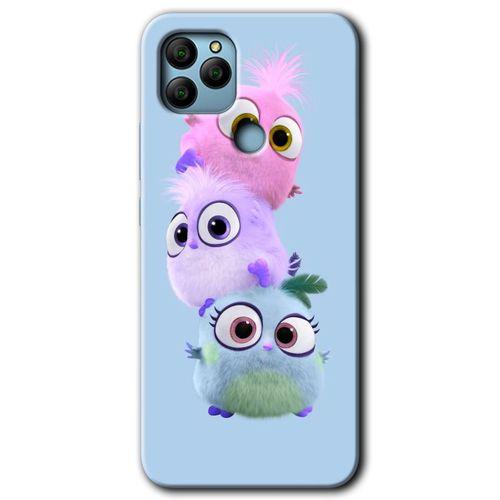 MRCİLETİSİM General Mobile GM 22 Kılıf HD Desen Baskılı Arka Kapak + Temperli Cam - Puffy