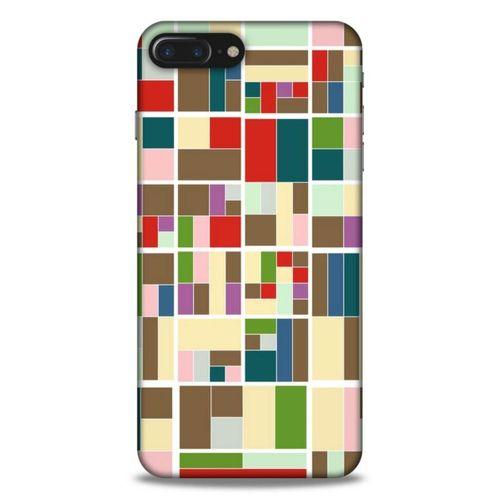 Lopard Apple Iphone 7 Plus Uyumlu Kılıf Soyut Sanat (47) Baskılı Crystal Flex Kılıf
