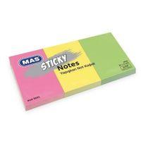 Mas Postit 35X51 Yapışkanlı Not Kağıdı 100 Sayfa 3 Renk Neon - 2 adet
