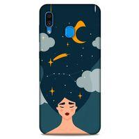 Samsung Galaxy A30 Kılıf Depresyon (26) Tpu Silikon Kılıf Açık Kahverengi