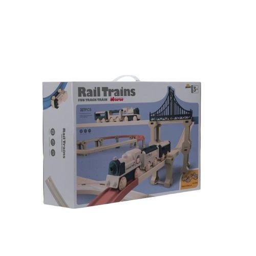 Eğitici Çocuk Oyuncak 5098 SUN-Sunman S00005098 - Tren  Set Klasik- 327 Parça