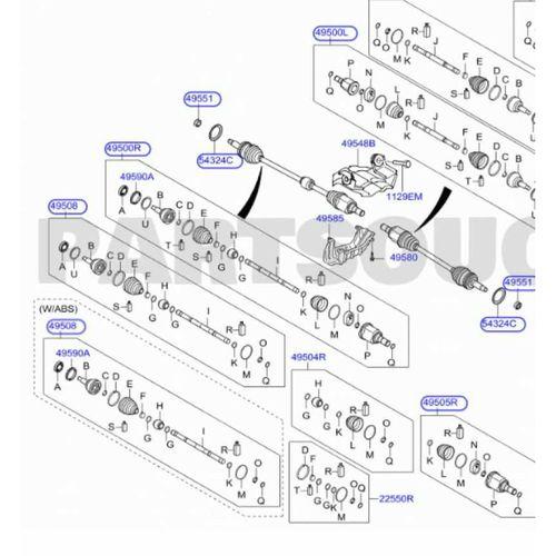 Aks Komple Sag İ30 Elantra 2016-