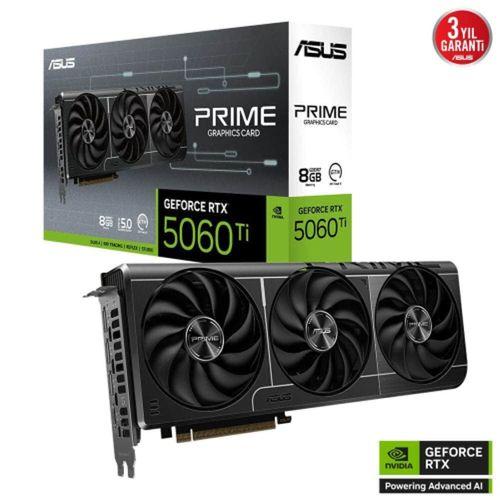 ASUS PRIME-RTX5060TI-8G, 8Gb, 128Bit, GDDR7, 1xHDMI, 3xDP GAMING Ekran Kartı