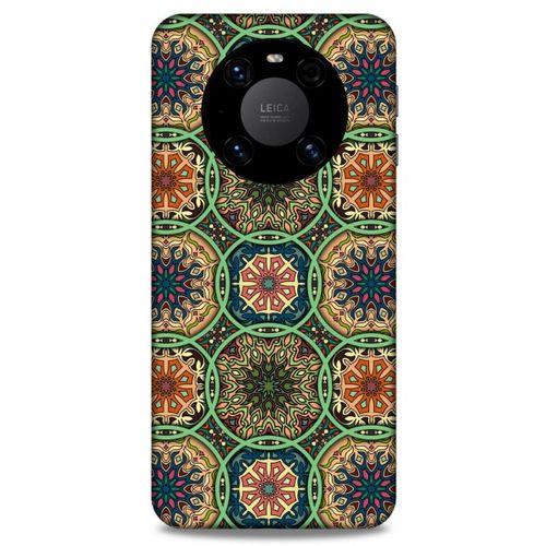 Lopard Huawei Mate 40 Pro Uyumlu Kılıf Ethnic Culture (13) Silikon Kap