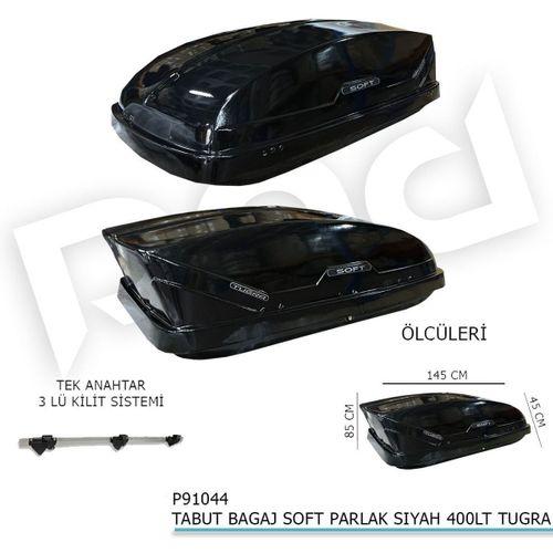 Tabut Port Bagaj Soft Parlak Siyah 400LT Tuğra
