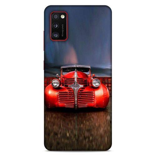 Lopard Samsung Galaxy A41 Uyumlu Kılıf PickUpX (43) Thin Fit Kılıf Kırmızı Ateşli