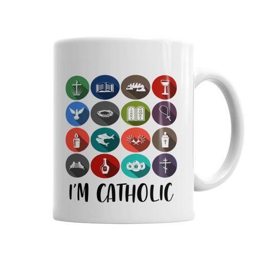 I'm Catholic Kupa Bardak Porselen